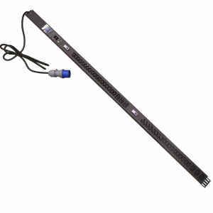 Блок розеток вертикальный, 1-фазный с автоматом, общий мониторинг по RS-485 и IP, 32A / 250V, 6xC19 + 36xC13, шнур 3.0 м, разъем IEC309